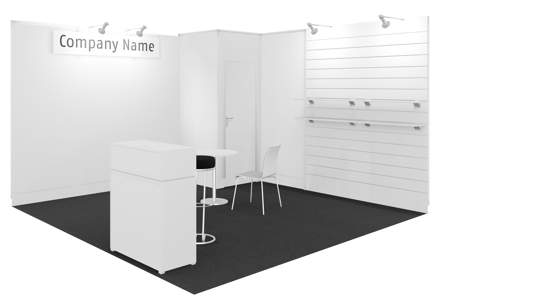 Complete stand 16 m²